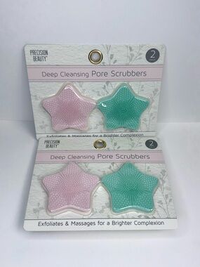 Deep Cleansing Pore Scrubbers - Pink & Green (2 Pack)